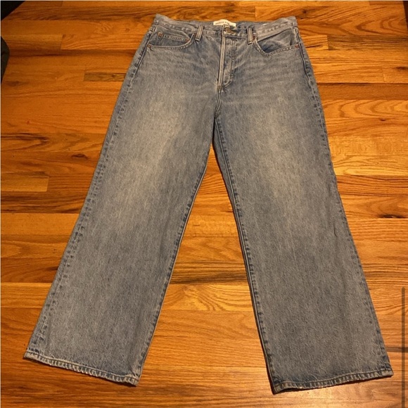 Denim Forum Farrah High Rise Wide Leg Size 28L Size 31- Euc Like New - Picture 6 of 12